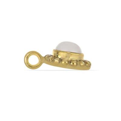 BUY WHITE FRESHWATER PEARL GEMSTONE BRASS PENDANT